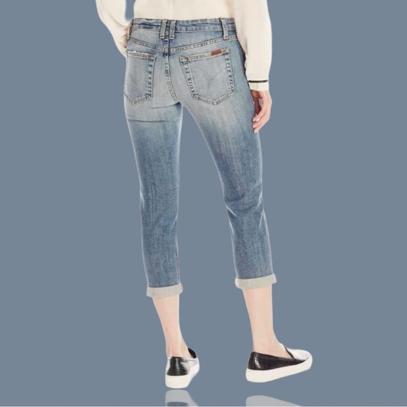 Joe’s Jeans Distressed ‘Boyfriend Slim Crop’ in “Gessa” Size 27 - Picture 6 of 14